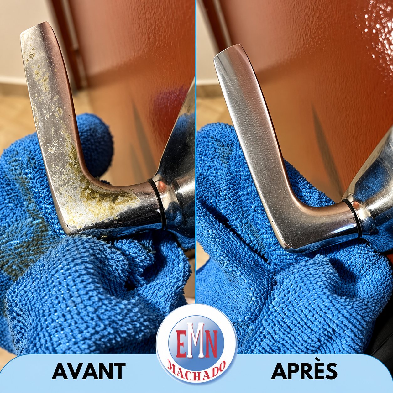 Cuivreries, avant et après remise en état par Machado Nettoyage (photo 13)