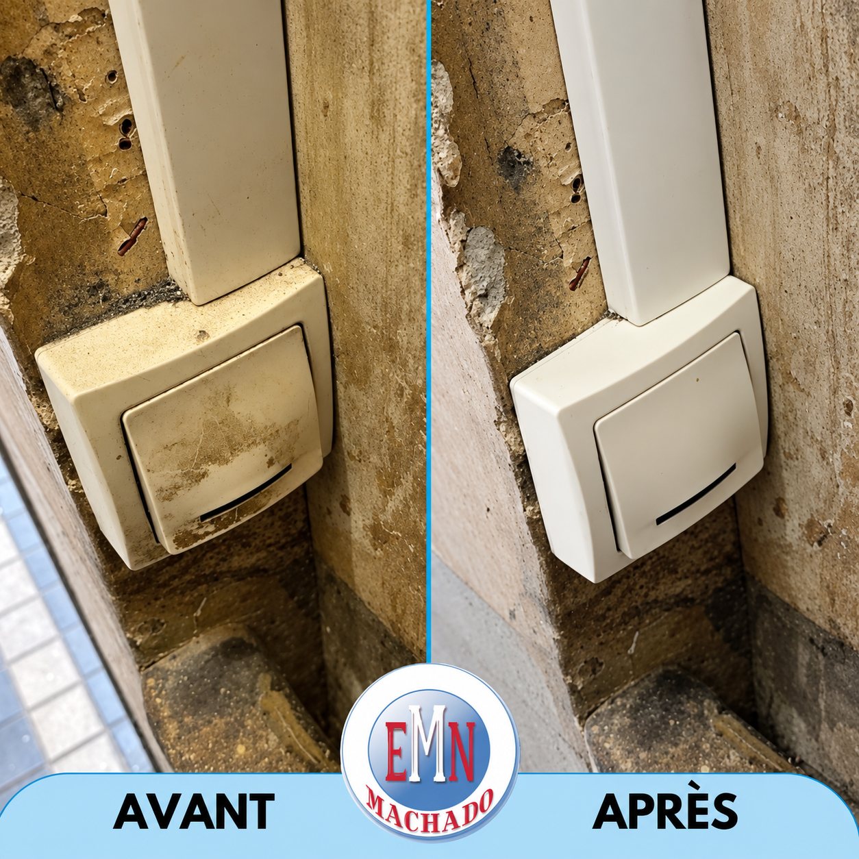 Points de contact, avant et après remise en état par Machado Nettoyage (photo 17)
