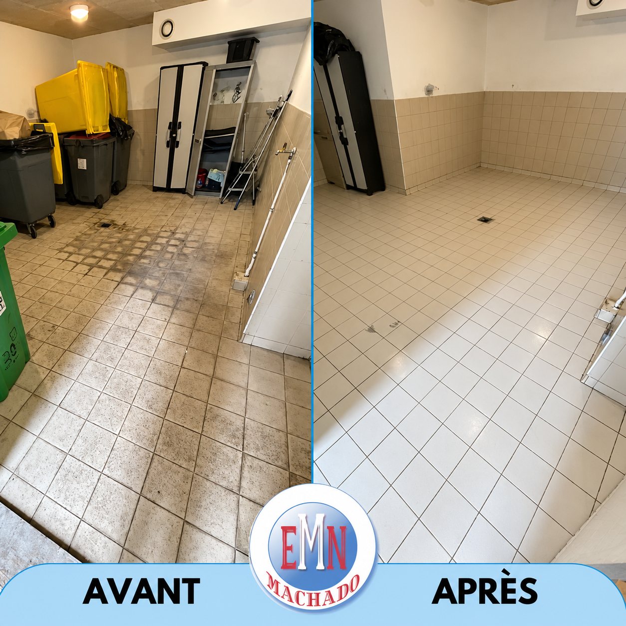 Locaux poubelles, avant et après remise en état par Machado Nettoyage (photo 23)