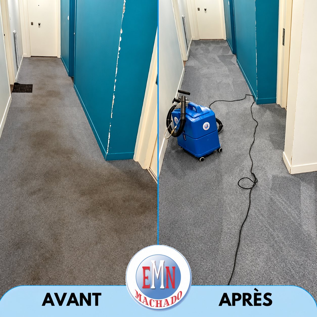 Halls d’entrée, avant et après remise en état par Machado Nettoyage (photo 24)