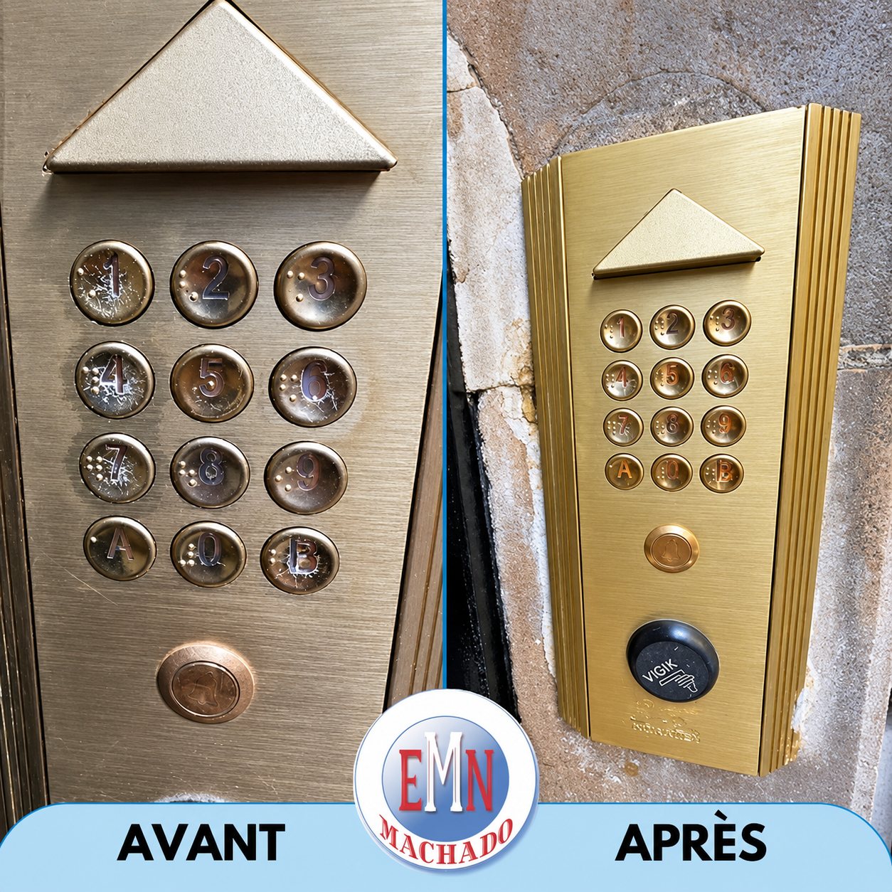 Points de contact, avant et après remise en état par Machado Nettoyage (photo 30)