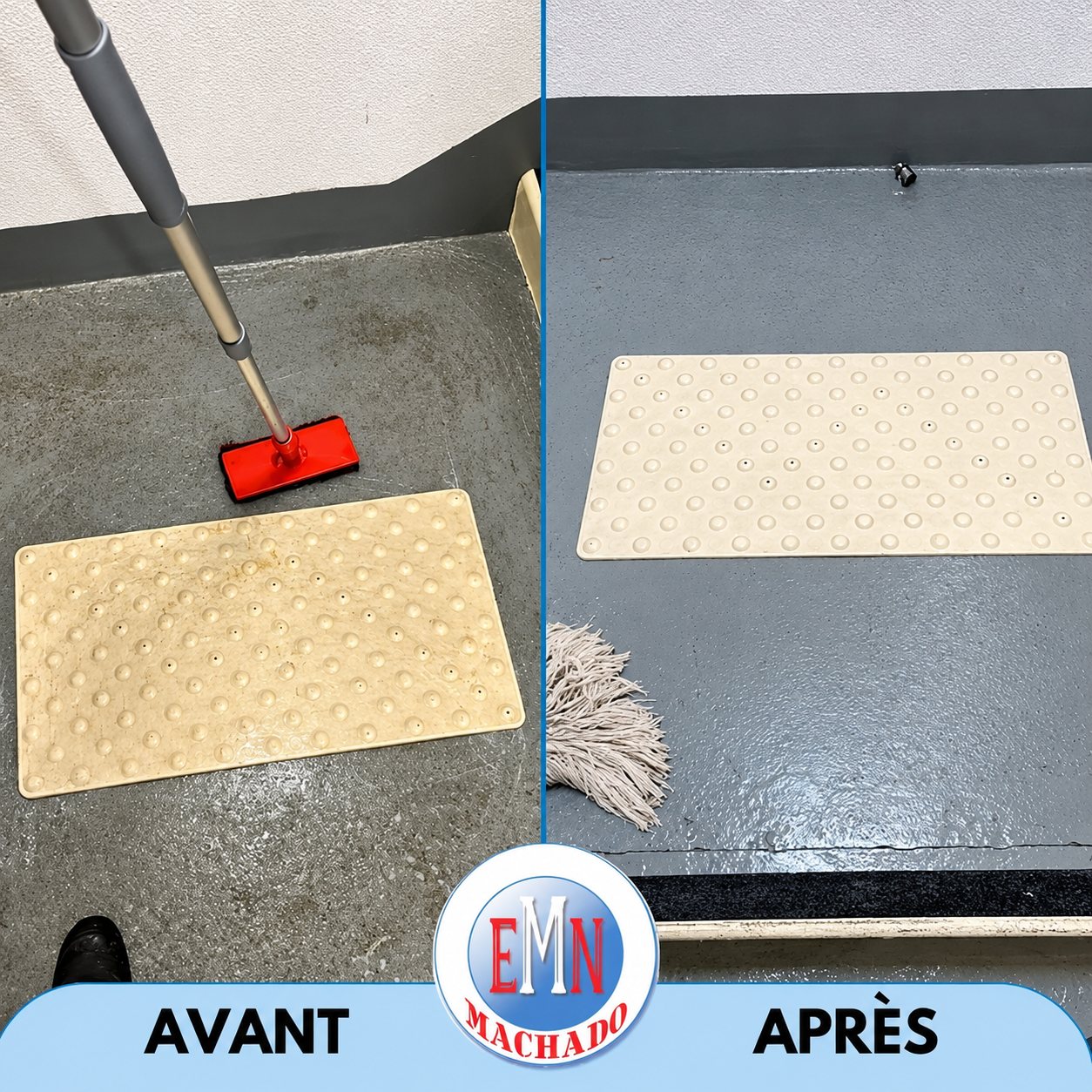 Halls d’entrée, avant et après remise en état par Machado Nettoyage (photo 31)