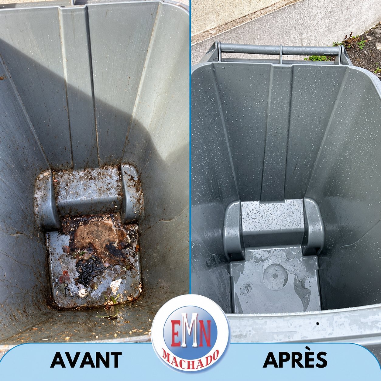 Locaux poubelles, avant et après remise en état par Machado Nettoyage (photo 33)