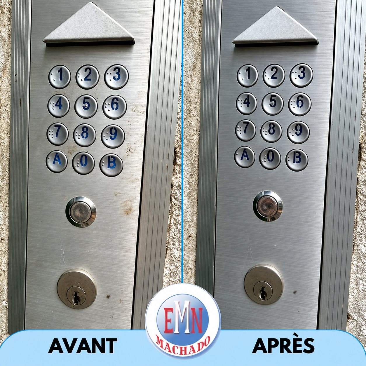 Points de contact, avant et après remise en état par Machado Nettoyage (photo 34)