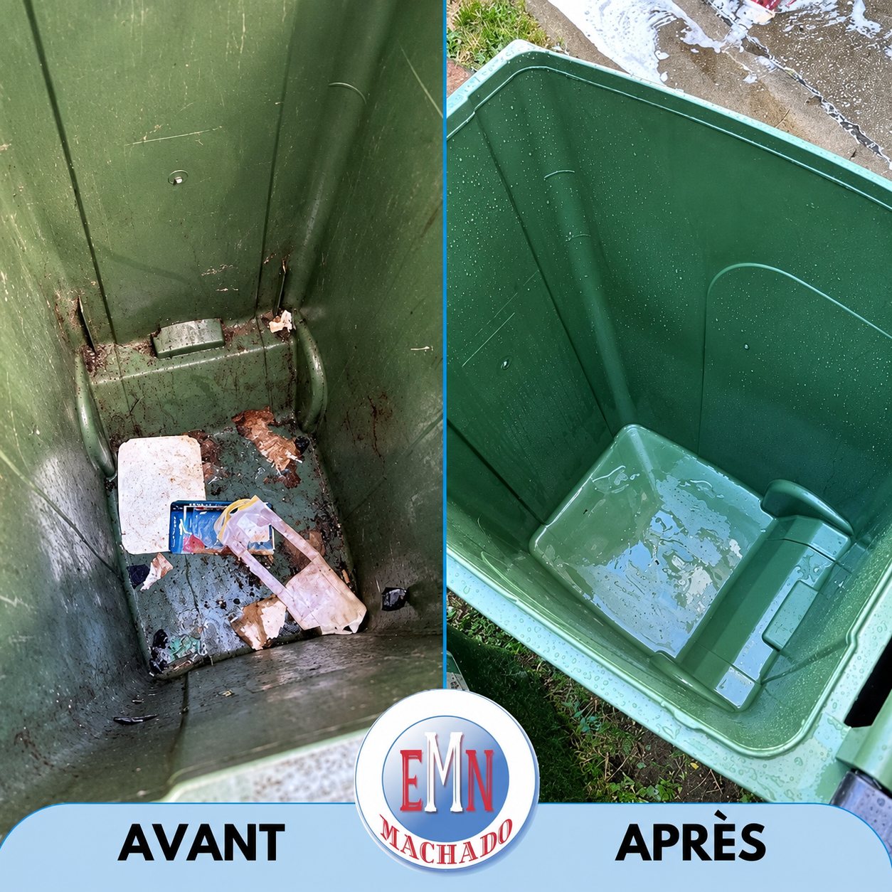 Locaux poubelles, avant et après remise en état par Machado Nettoyage (photo 35)