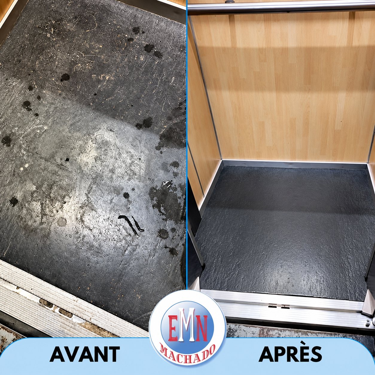 Ascenseurs, avant et après remise en état par Machado Nettoyage (photo 36)