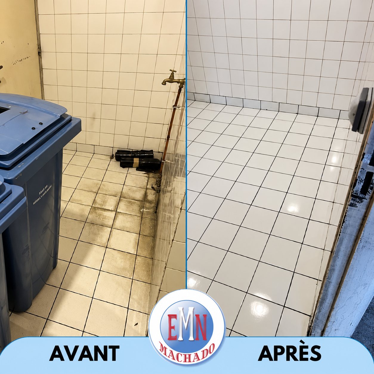 Locaux poubelles, avant et après remise en état par Machado Nettoyage (photo 43)
