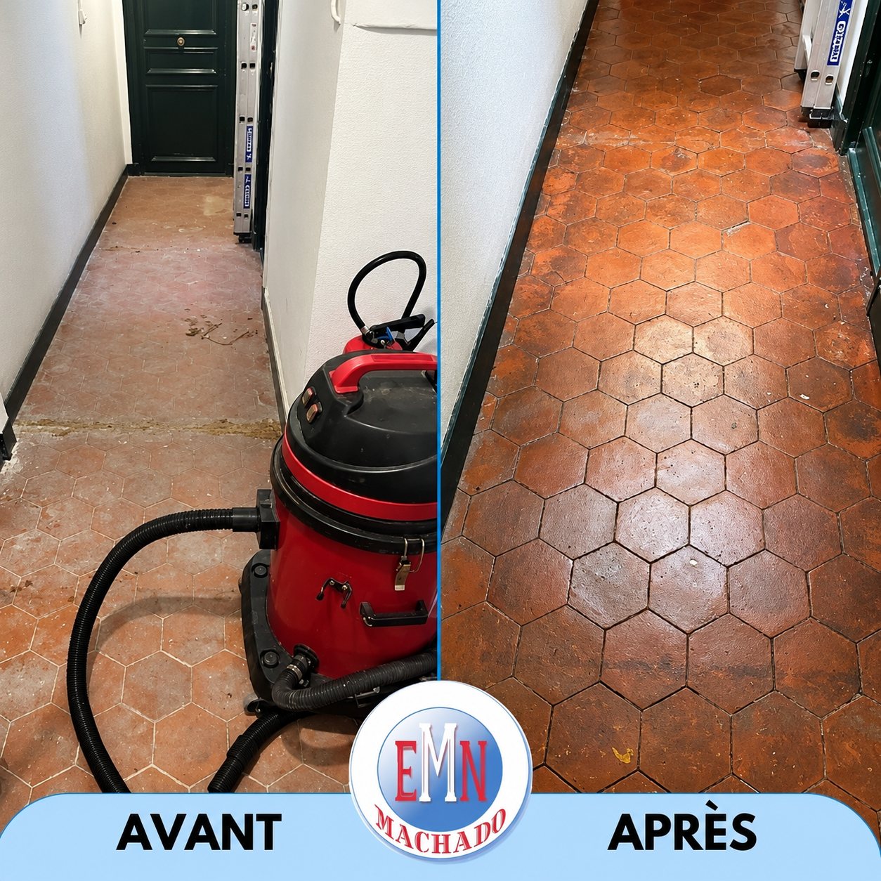 Divers sols, avant et après remise en état par Machado Nettoyage (photo 49)