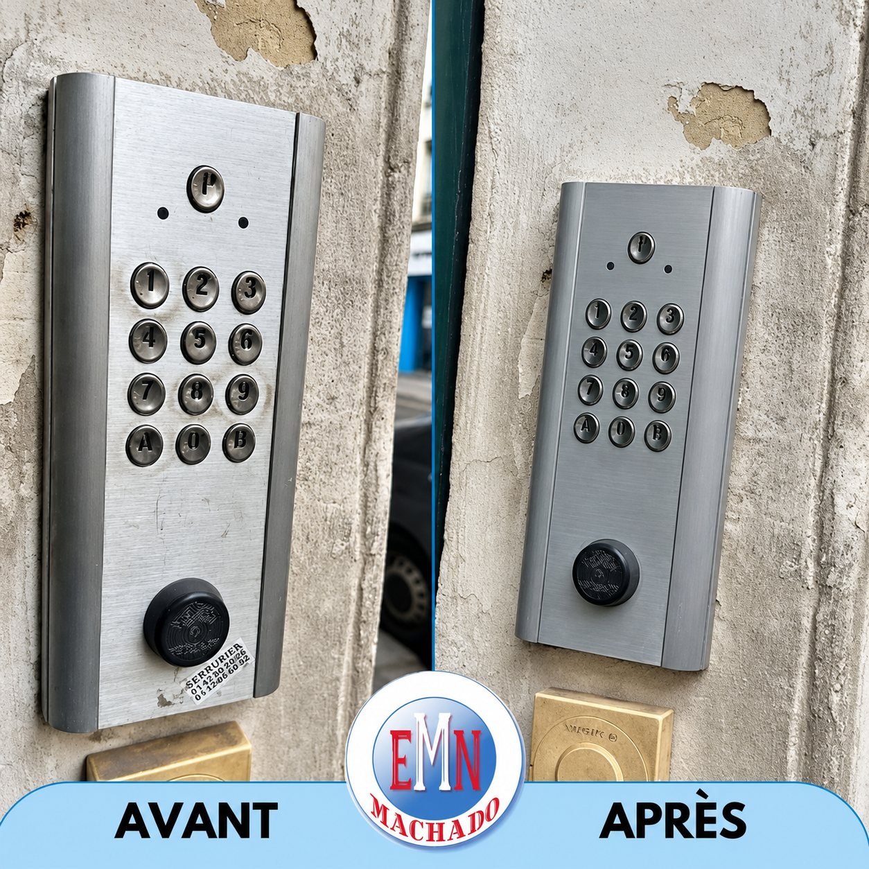 Points de contact, avant et après remise en état par Machado Nettoyage (photo 50)