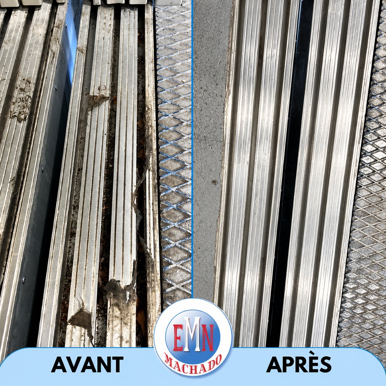 Ascenseurs, avant et après remise en état par Machado Nettoyage (photo 56)